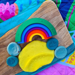 Jellystone Silicone Rainbow Stacking Toy - Bright