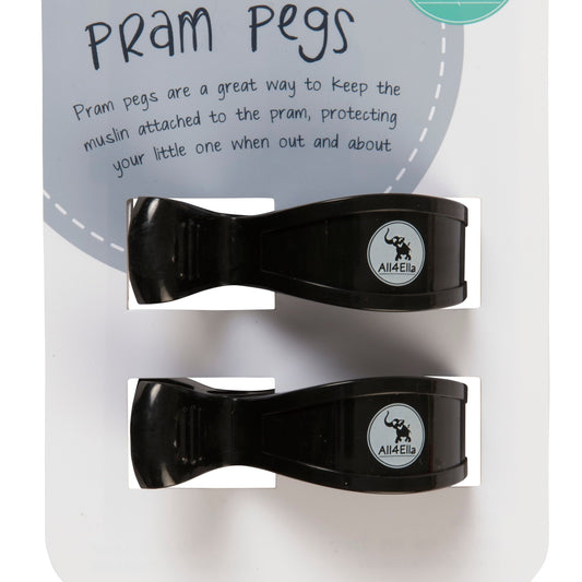 All4 Ella pram pegs - Angus and Dudley