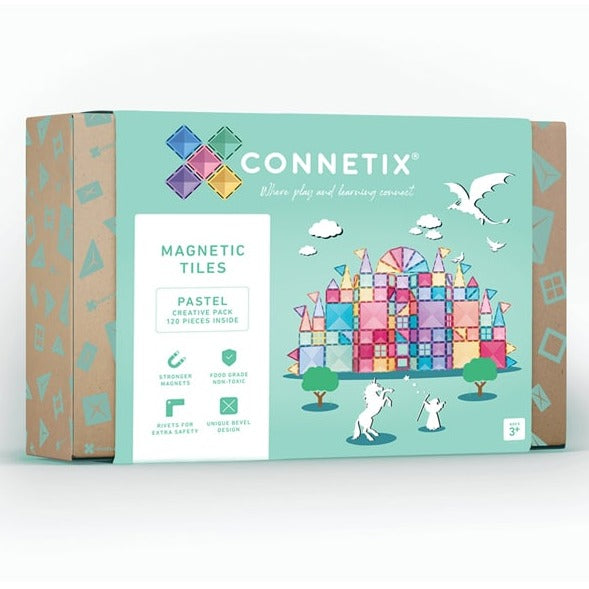 Connetix tiles pastel creative pack - angus and dudley