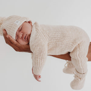 Ziggy Lou knit classic romper honey - angus and dudley