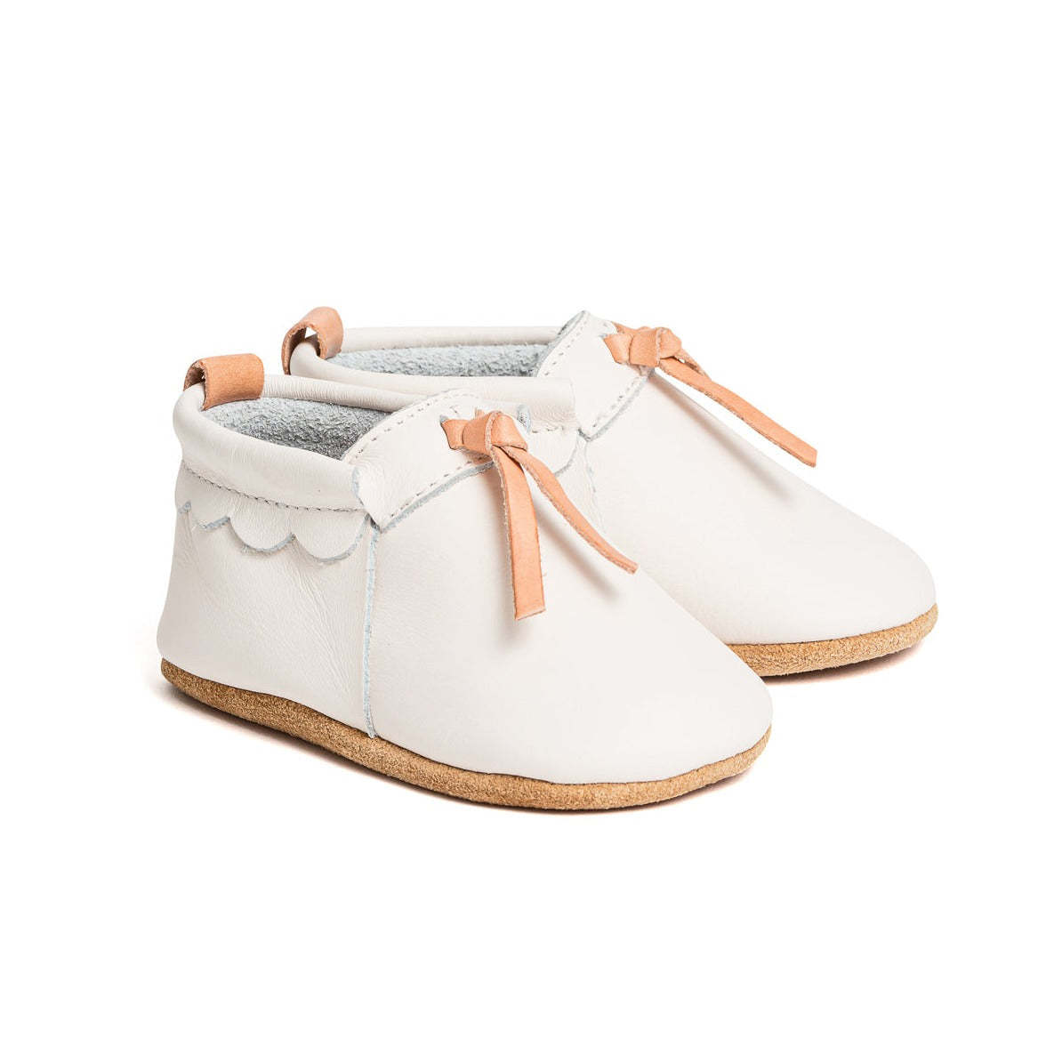 Pretty brave leather baby shoe - angus and dudley