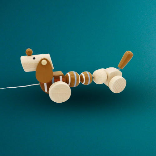 Pull Along Wooden Sausage Dog
