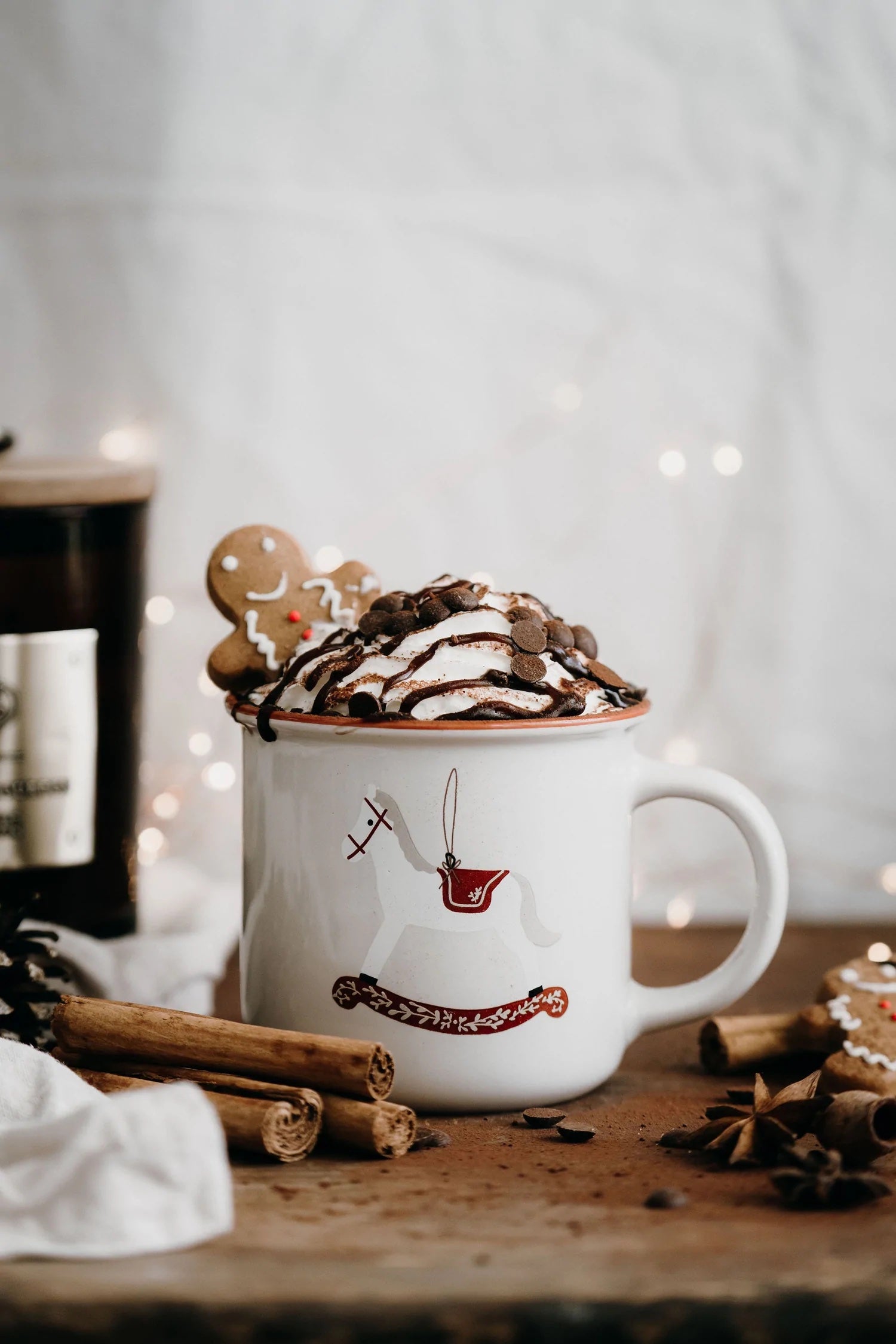 Bencer and hazelnut christmas coffee mug - angus and dudley