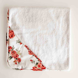 Snuggle Hunny Hooded Organic Cotton Towel - Rosebud