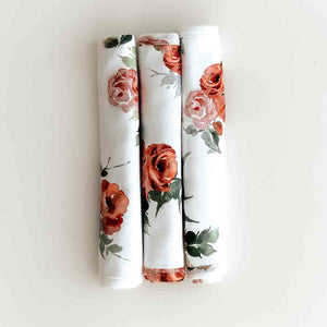 Snuggle Hunny Organic Cotton Wash Cloths 3 Pack - Rosebud