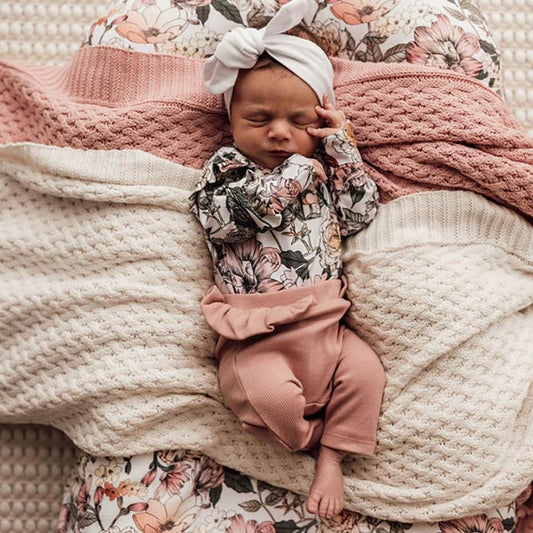 Snuggle Hunny Organic Cotton Pants - Rose