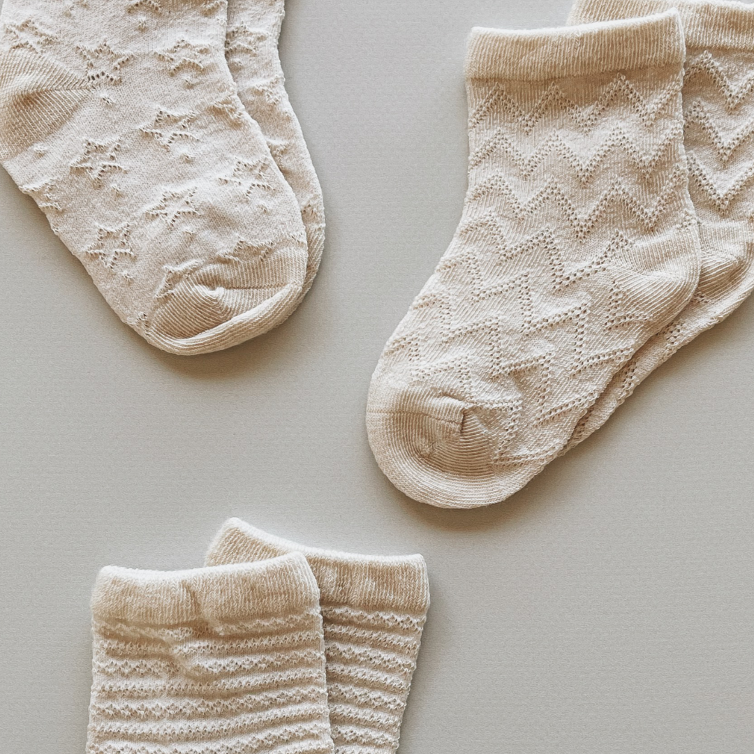 Susukoshi organic cotton baby socks - angus and dudley