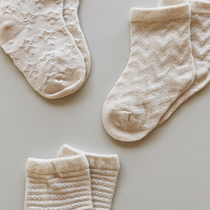 Organic Cotton Socks 3 Pack - Pattern