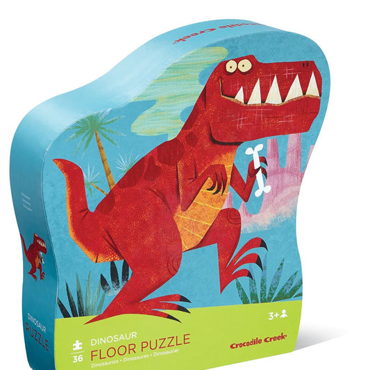 Crocodile Creek dinosaur floor puzzle - angus and dudley