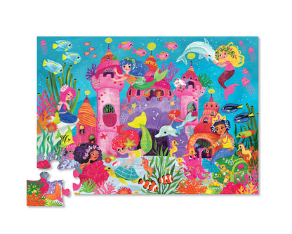 Crocodile Creek Classic Floor Puzzle 36 Piece - Mermaid Palace