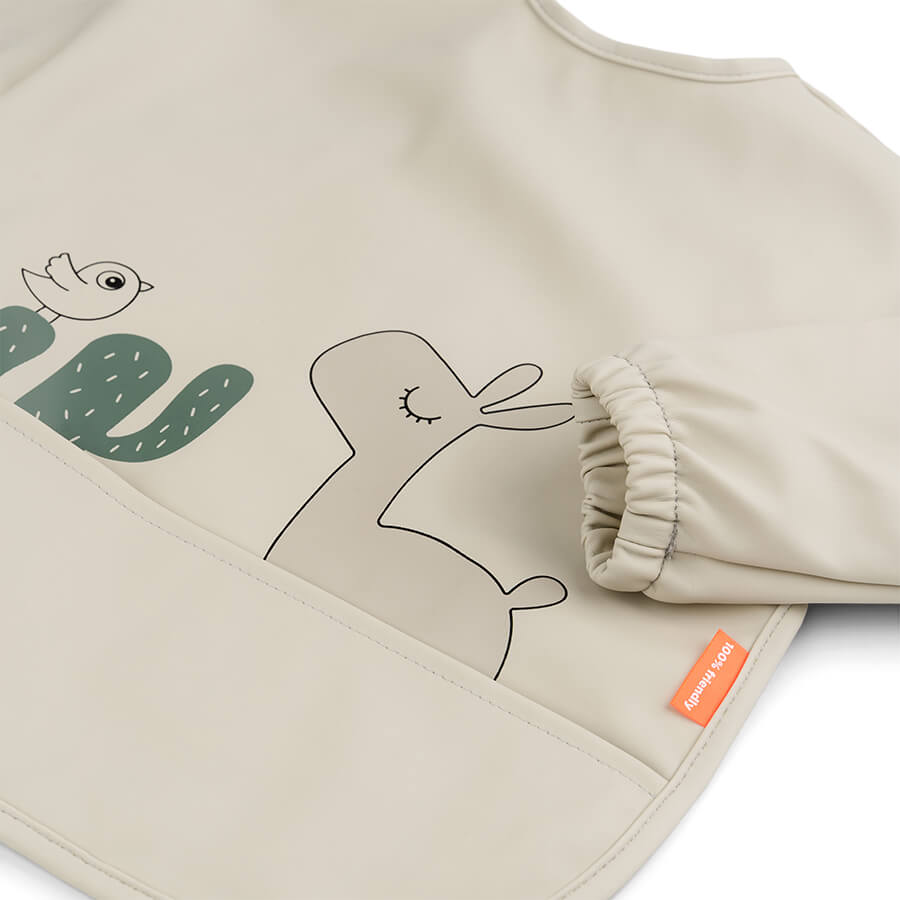 Sleeved pocket bib - angus and dudley