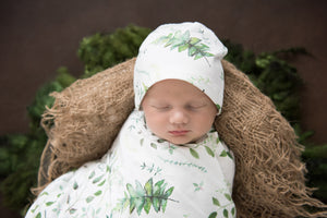 Baby Jersey Wrap & Beanie Set - Enchanted - Angus & Dudley Collections