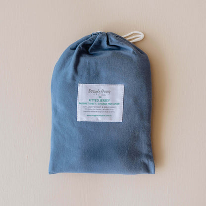 Snuggle Fitted Bassinet & Change Pad Cover - Reign - Angus & Dudley Collections