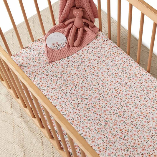 snuggle hunny fitted cot sheet - angus and dudley