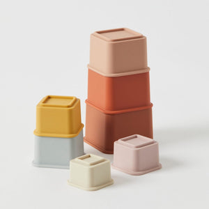 silicone square stacker - angus and dudley