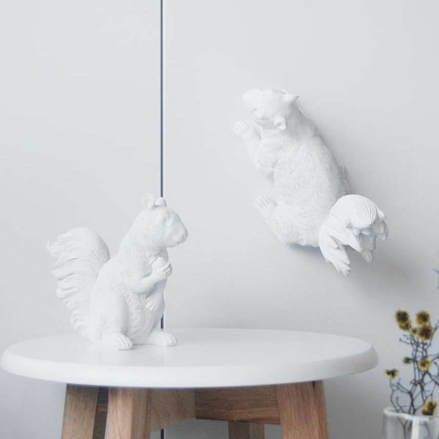 Squirrel Twin Set - White