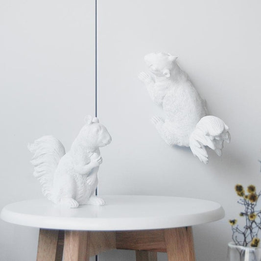 Squirrel Twin Set - White