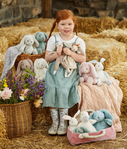 Jiggle and Giggle Small Soft Toy Bunny - Taupe