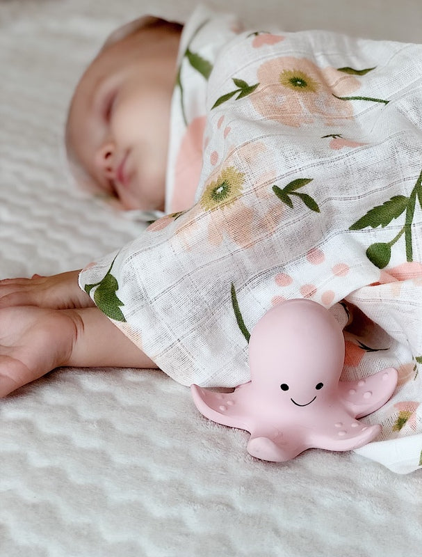 Tikiri Rattle Teether Bath Toy - Octopus - Angus & Dudley Collections