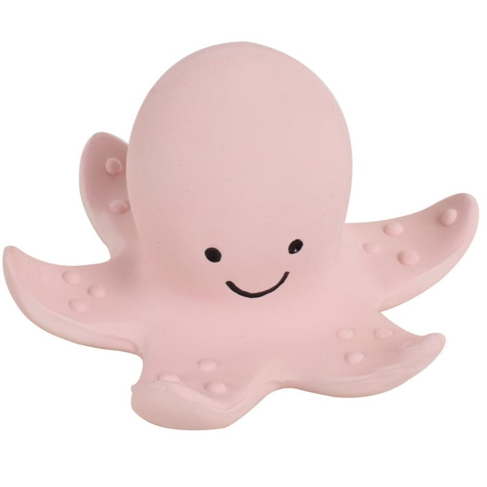 tikiri octopus rattle bath toy teether - angus and dudley
