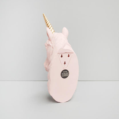 Unicorn Head Wall Hanging - Pink/Gold