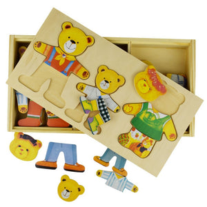 wooden bear puzzle - angus and dudley