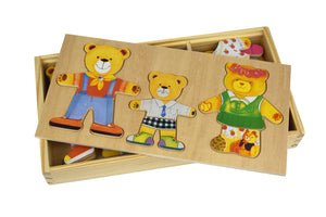 Dressing Bear Wooden Puzzle