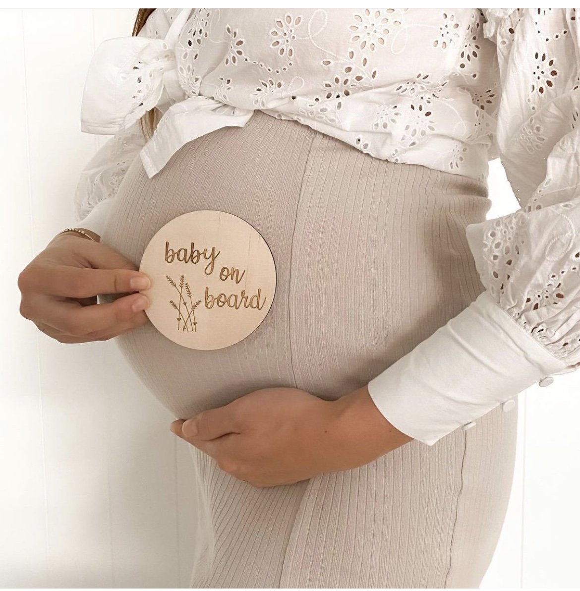 Wooden Baby On Board Disc - Angus & Dudley Collections