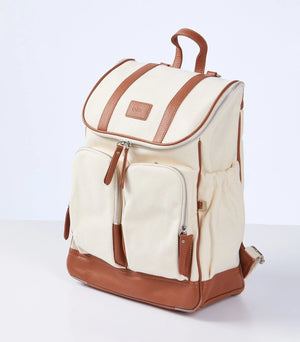 Oioi Canvas Nappy Backpack - Natural