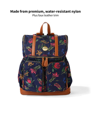 Oioi Nylon Nappy Backpack - Botanical Floral