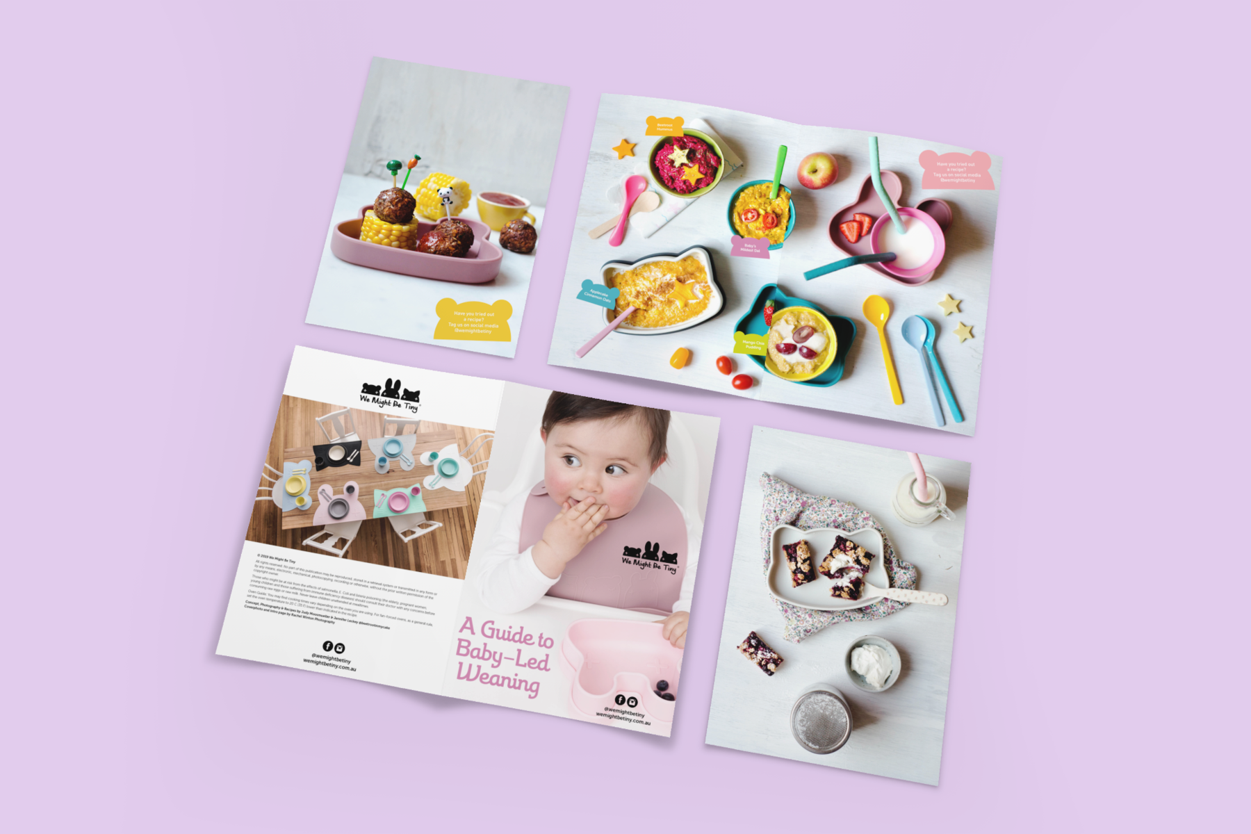 We Might Be Tiny  baby weaning booklet -Angus & Dudley