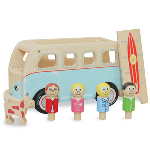 indigo jamm colins camper wooden bus - angus and dudley