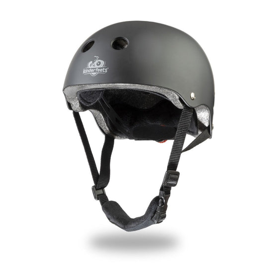 Kinderfeet black helmet - angus and dudley