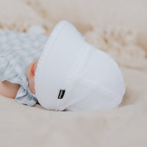 Bedhead Baby Legionnaire Flap Sunhat - White Ruffle