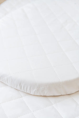 Organic Cotton Fitted Bassinet Mattress Protector