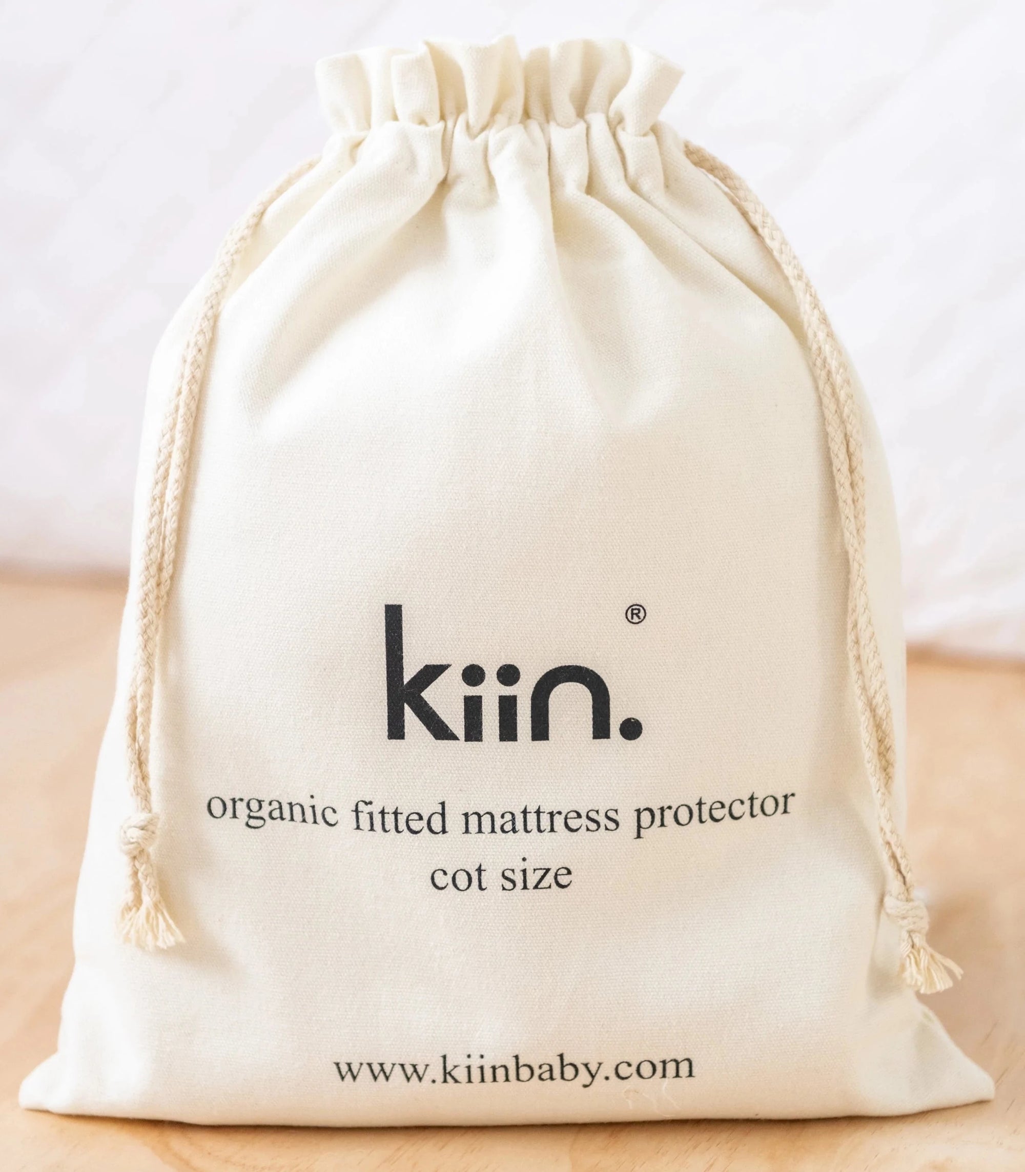 kiin fitted cot sheet mattress protector - angus and dudley