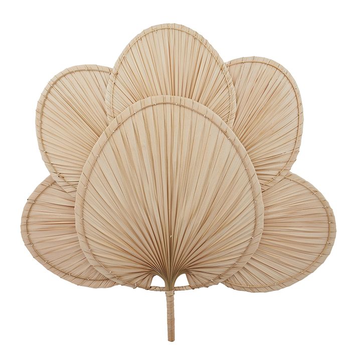 Nyla Palm Leaf Wall Hanging 70x72cm Nat