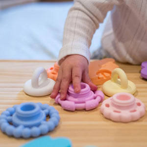 Jellystone Rainbow Stacker and Teether Toy I Earth